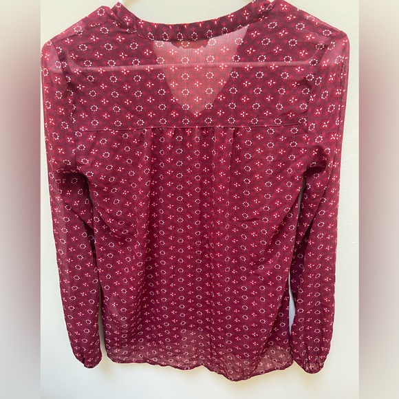 Hollister floral long sleeve tie blouse size XS boho - Picture 3 of 3